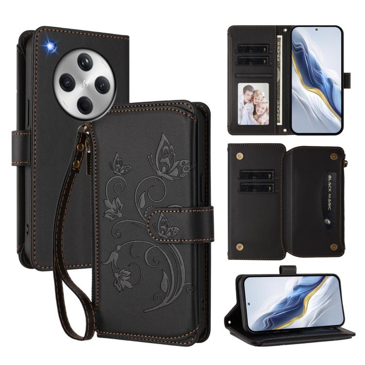 Butterfly Love Flower Multi-card Zipper Wallet Leather Phone Case, For OPPO Find X8 5G, For OPPO A80 5G EU / K12x 5G Global, For OPPO Reno12 F 5G / 4G, For OPPO Reno12 Pro 5G Global, For OPPO Reno12 5G Global, For OPPO A2 Pro 5G / F27 Pro 5G