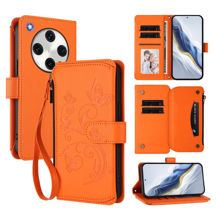 Butterfly Love Flower Multi-card Zipper Wallet Leather Phone Case, For OPPO Find X8 Pro 5G, For OPPO A78 5G Global / A1x 5G, For OPPO Reno8 T 4G Global, For OPPO Find X6 Pro 5G, For OPPO Find X6 5G, For OPPO Reno8 T 5G Global /  A1 Pro 5G