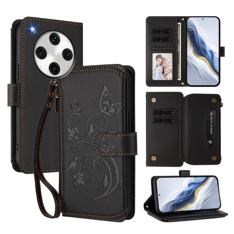 Butterfly Love Flower Multi-card Zipper Wallet Leather Phone Case, For OPPO Find X8 Pro 5G, For OPPO A78 5G Global / A1x 5G, For OPPO Reno8 T 4G Global, For OPPO Find X6 Pro 5G, For OPPO Find X6 5G, For OPPO Reno8 T 5G Global /  A1 Pro 5G