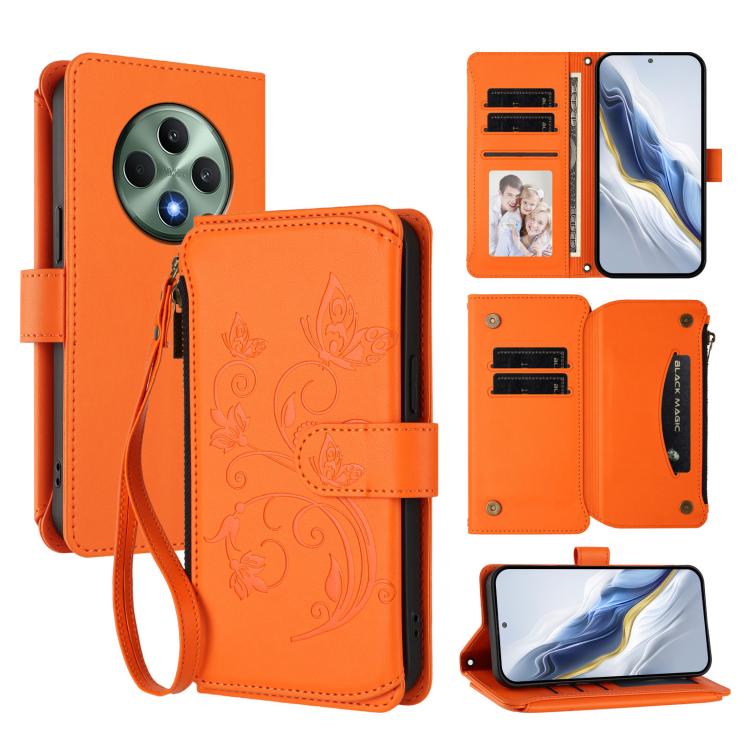 Butterfly Love Flower Multi-card Zipper Wallet Leather Phone Case, For OPPO Find X8 5G, For OPPO A80 5G EU / K12x 5G Global, For OPPO Reno12 F 5G / 4G, For OPPO Reno12 Pro 5G Global, For OPPO Reno12 5G Global, For OPPO A2 Pro 5G / F27 Pro 5G