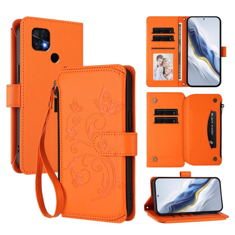 Butterfly Love Flower Multi-card Zipper Wallet Leather Phone Case, For Xiaomi 12 / Xiaomi 12X / Xiaomi 12S, For Xiaomi 12 Lite, For Xiaomi Poco C40 / Redmi 10C, For Xiaomi Civi 1S, For Xiaomi Poco M4 Pro 4G, For Xiaomi Poco X4 Pro 5G