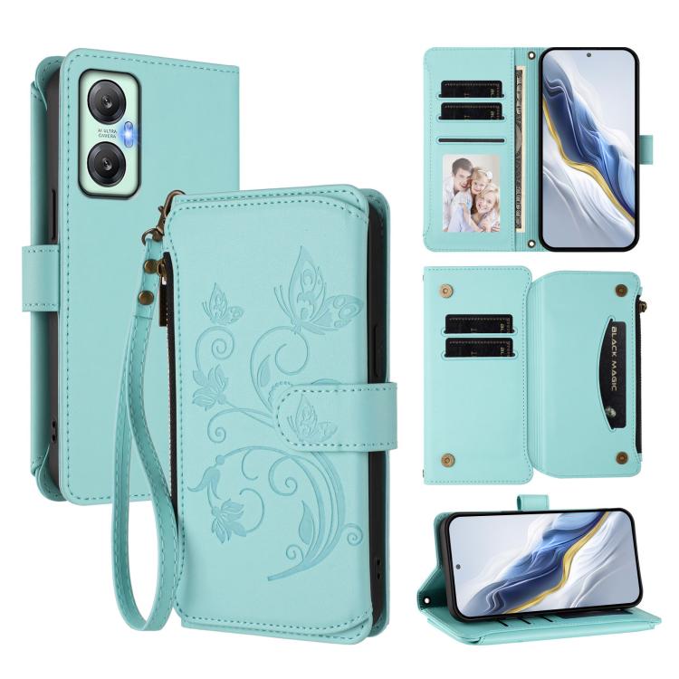 Butterfly Love Flower Multi-card Zipper Wallet Leather Phone Case, For Infinix Note 30 Pro 4G, For Infinix Note 30 VIP, For Infinix Hot 30i / X669, For Infinix Hot 30 4G, For Infinix Hot 20s / 20 Pro, For Infinix Hot 20 5G