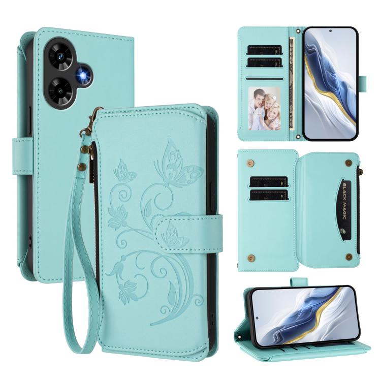 Butterfly Love Flower Multi-card Zipper Wallet Leather Phone Case, For Infinix Note 30 Pro 4G, For Infinix Note 30 VIP, For Infinix Hot 30i / X669, For Infinix Hot 30 4G, For Infinix Hot 20s / 20 Pro, For Infinix Hot 20 5G