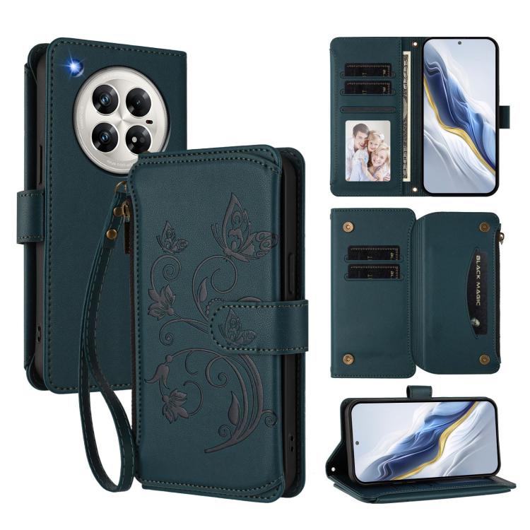 Butterfly Love Flower Multi-card Zipper Wallet Leather Phone Case, For Infinix Hot 50i 4G / Smart 9 4G, For Infinix Hot 50 Pro+ 4G, For Infinix Hot 50 4G, For Infinix Hot 50 5G, For Infinix Zero 40 5G, For Infinix Zero 40 4G