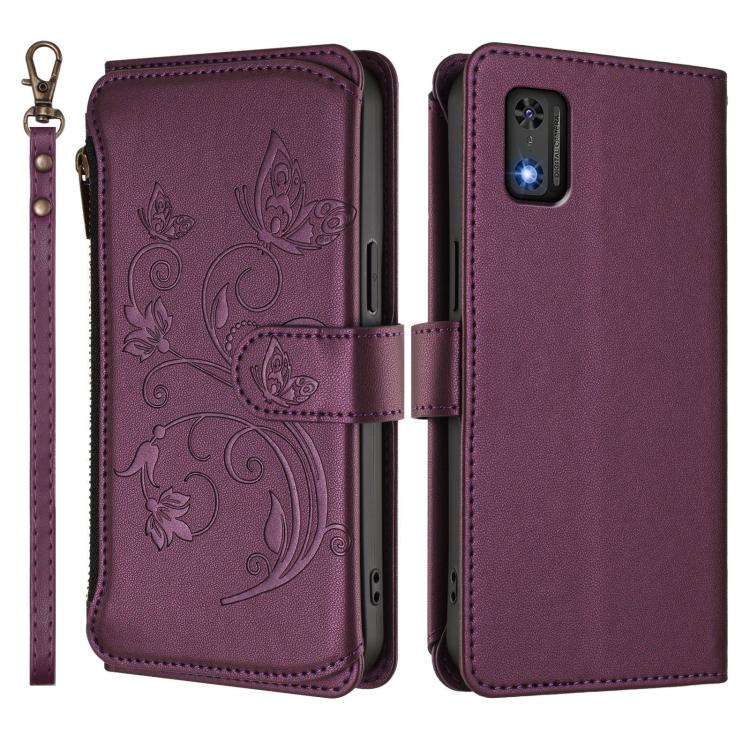 Butterfly Love Flower Multi-card Zipper Wallet Leather Phone Case, For Tecno Pop 6C, For Tecno Spark 10 Pro Magic, For Tecno Camon 30 Premier, For Tecno Pova 6 4G, For Tecno Pova 6 5G / 6 Pro 5G, For Tecno Camon 30 Pro 5G