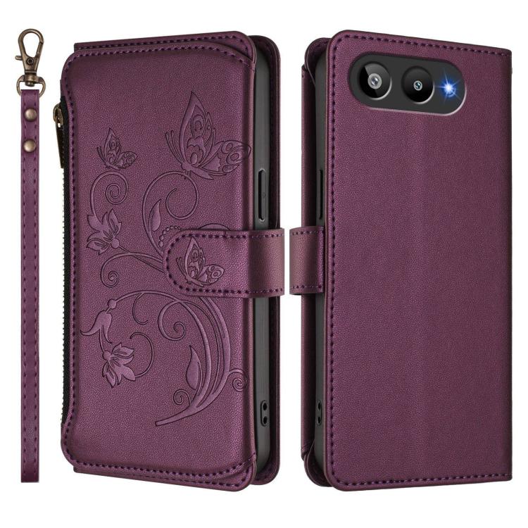 Butterfly Love Flower Multi-card Zipper Wallet Leather Phone Case, For BLU G95, For BLU Bold N4, For BLU Bold K10 / G54, For BLU G64, For BLU Bold K50, For BLU C9