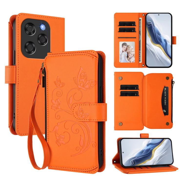 Butterfly Love Flower Multi-card Zipper Wallet Leather Phone Case, For Coolpad C16, For Coolpad X100, For Coolpad Cool 40i