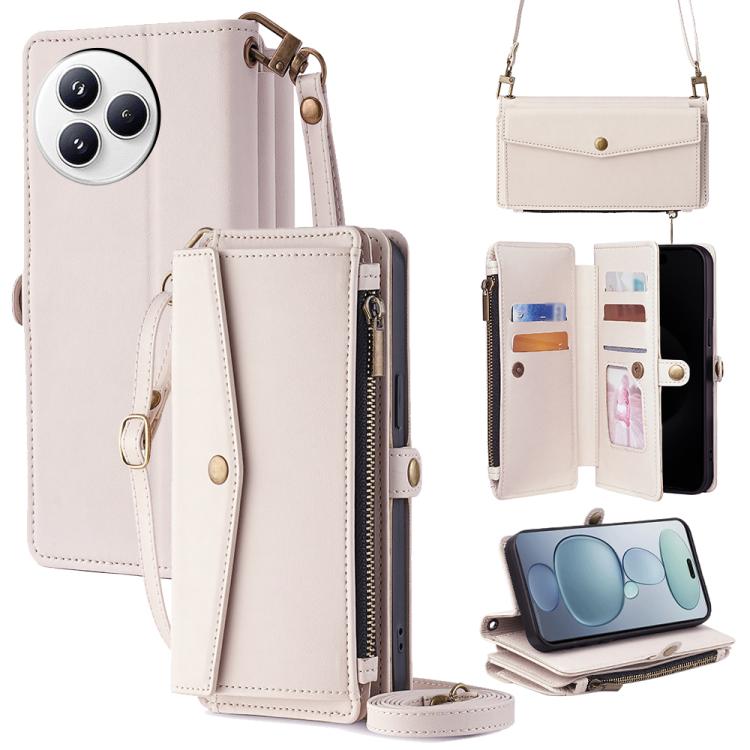 Zipper Wallet Side Buckle Crossbody Lanyard Leather Phone Case, For Redmi A7 Pro 171mm / Poco C85x 5G, For Redmi Turbo 5 Max 5G / Poco X8 Pro Max 5G, For Redmi Turbo 5 5G / Poco X8 Pro 5G, For Redmi K90 Pro Max 5G / Poco F8 Ultra                       ...
