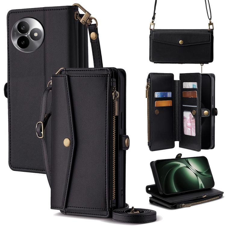 Zipper Wallet Side Buckle Crossbody Lanyard Leather Phone Case, For Redmi A7 Pro 171mm / Poco C85x 5G, For Redmi Turbo 5 Max 5G / Poco X8 Pro Max 5G, For Redmi Turbo 5 5G / Poco X8 Pro 5G, For Redmi K90 Pro Max 5G / Poco F8 Ultra                       ...
