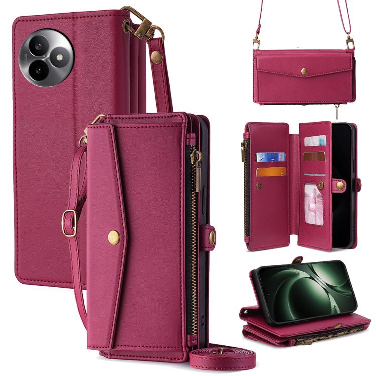 Zipper Wallet Side Buckle Crossbody Lanyard Leather Phone Case, For Redmi A7 Pro 171mm / Poco C85x 5G, For Redmi Turbo 5 Max 5G / Poco X8 Pro Max 5G, For Redmi Turbo 5 5G / Poco X8 Pro 5G, For Redmi K90 Pro Max 5G / Poco F8 Ultra                       ...