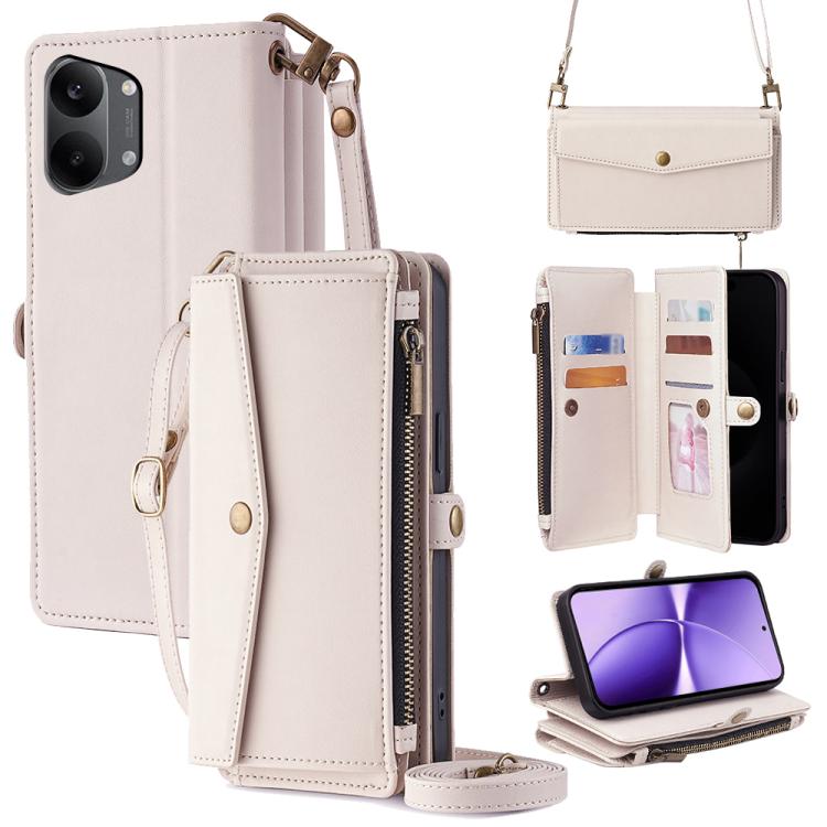 Zipper Wallet Side Buckle Crossbody Lanyard Leather Phone Case, For Redmi A7 Pro 171mm / Poco C85x 5G, For Redmi Turbo 5 Max 5G / Poco X8 Pro Max 5G, For Redmi Turbo 5 5G / Poco X8 Pro 5G, For Redmi K90 Pro Max 5G / Poco F8 Ultra                       ...