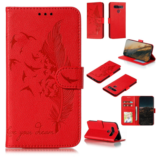 Feather Pattern Litchi Texture Horizontal Flip Leather Case with Wallet & Holder & Card Slots, For LG K41S / K51S, For LG K61, For Huawei Enjoy 20, For Motorola Moto G Stylus, For Google Pixel 5, For Motorola Moto G5 Plus 5G, For Google Pixel 5 XL