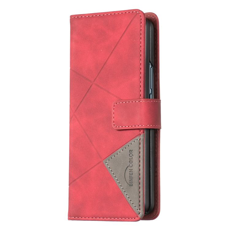Magnetic Buckle Rhombus Texture Leather Phone Case, For Galaxy Z Fold8 5G, For Galaxy Z Fold8 Ultra 5G, For Samsung Galaxy Z Fold7, For Samsung Galaxy Z Fold6, For Samsung Galaxy Z Fold5