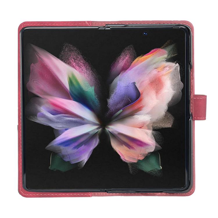 Magnetic Buckle Rhombus Texture Leather Phone Case, For Galaxy Z Fold8 5G, For Galaxy Z Fold8 Ultra 5G, For Samsung Galaxy Z Fold7, For Samsung Galaxy Z Fold6, For Samsung Galaxy Z Fold5