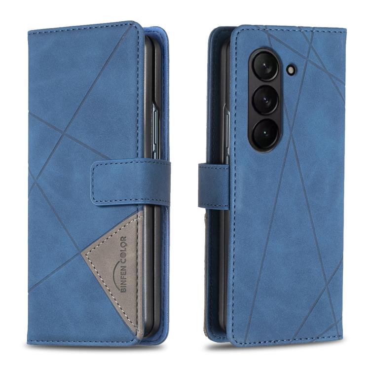 Magnetic Buckle Rhombus Texture Leather Phone Case, For Galaxy Z Fold8 5G, For Galaxy Z Fold8 Ultra 5G, For Samsung Galaxy Z Fold7, For Samsung Galaxy Z Fold6, For Samsung Galaxy Z Fold5