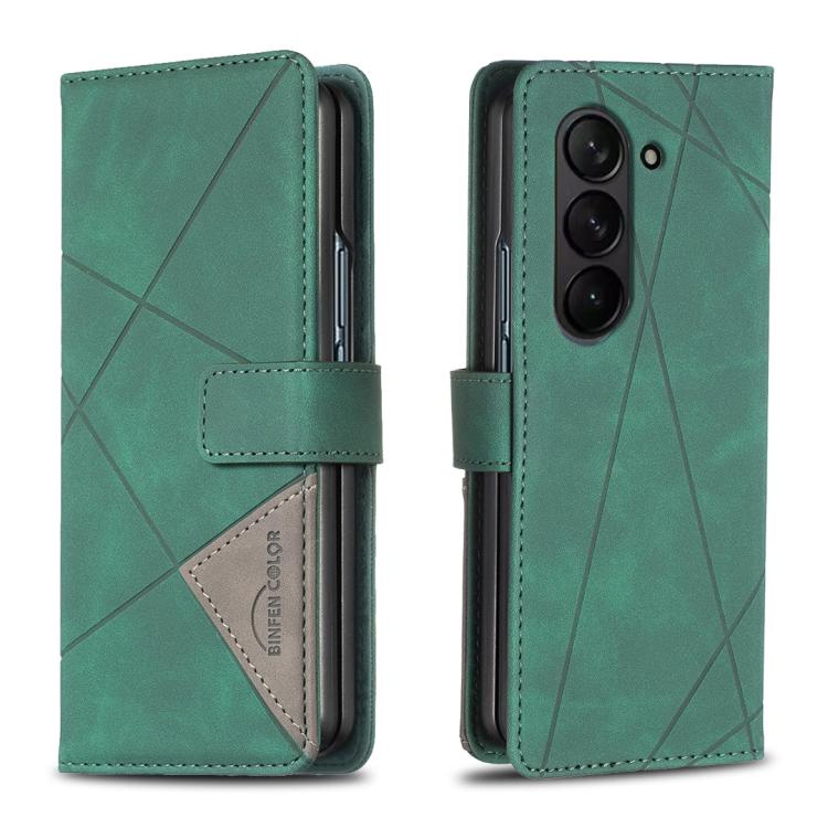 Magnetic Buckle Rhombus Texture Leather Phone Case, For Galaxy Z Fold8 5G, For Galaxy Z Fold8 Ultra 5G, For Samsung Galaxy Z Fold7, For Samsung Galaxy Z Fold6, For Samsung Galaxy Z Fold5