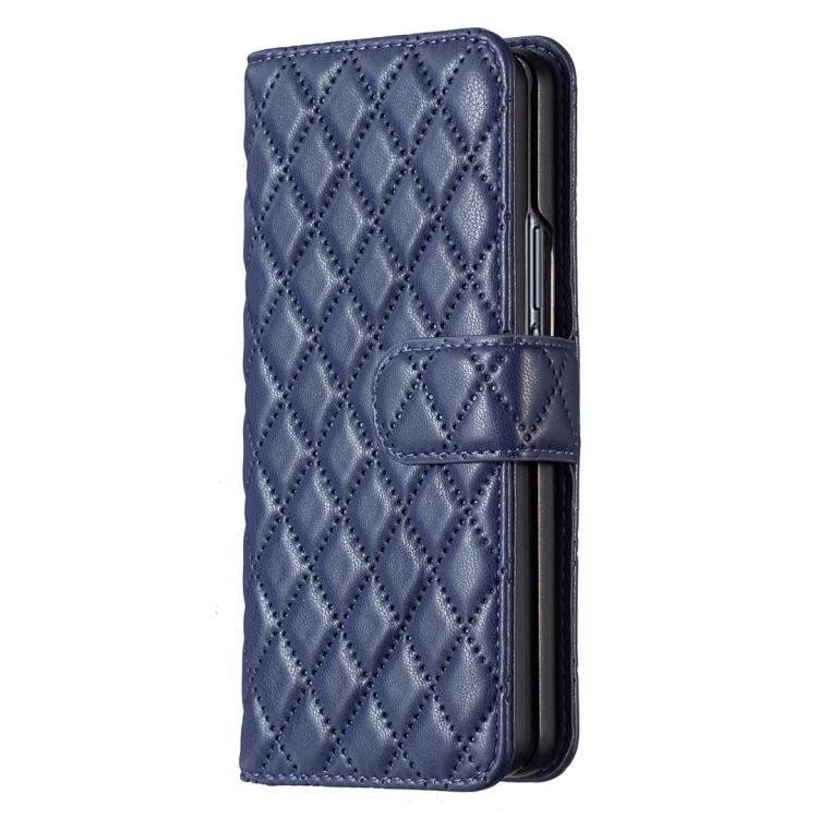 Diamond Lattice Wallet Flip Leather Phone Case, For Galaxy Z Fold8 5G, For Galaxy Z Fold8 Ultra 5G, For Samsung Galaxy Z Fold7, For Samsung Galaxy Z Fold6, For Samsung Galaxy Z Fold5