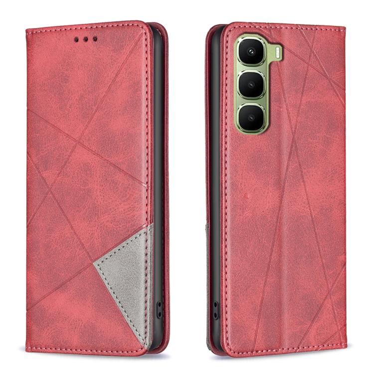 Rhombus Texture Magnetic Leather Phone Case, For Infinix GT 50 Pro 5G, For Infinix Hot 70 5G, For Infinix Smart 20 4G, For Infinix Note 60 5G / 60 Pro 5G, For Infinix Hot 60 Pro+ 4G, For Infinix Hot 60 Pro 4G