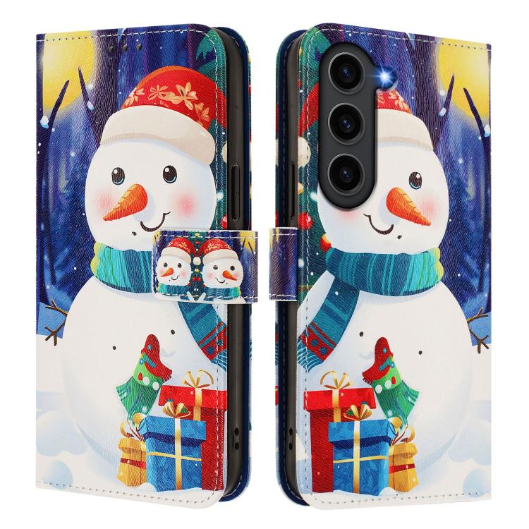 Christmas Series Buckle Leather Phone Case with Hand Strap, For Samsung Galaxy S23 5G, For Samsung Galaxy Xcover6 Pro, For Samsung Galaxy S22 Ultra 5G, For Samsung Galaxy S22+ 5G, For Samsung Galaxy S22 5G