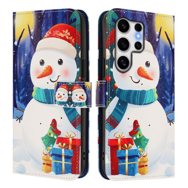 Christmas Series Buckle Leather Phone Case with Hand Strap, For Samsung Galaxy S25 Ultra 5G, For Samsung Galaxy S24 FE 5G, For Samsung Galaxy Xcover7 Pro, For Samsung Galaxy Xcover7 5G, For Samsung Galaxy S24 Ultra 5G, For Samsung Galaxy S23 FE 5G     ...