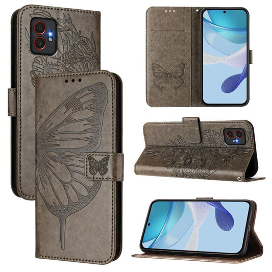 Embossed Butterfly Leather Phone Case, For Samsung Galaxy XCover7 Pro