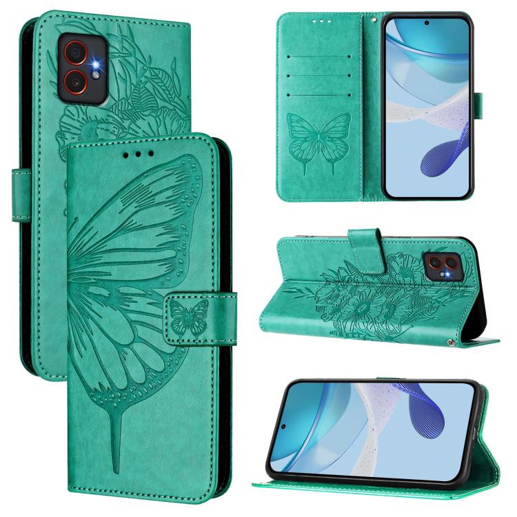 Embossed Butterfly Leather Phone Case, For Samsung Galaxy XCover7 Pro