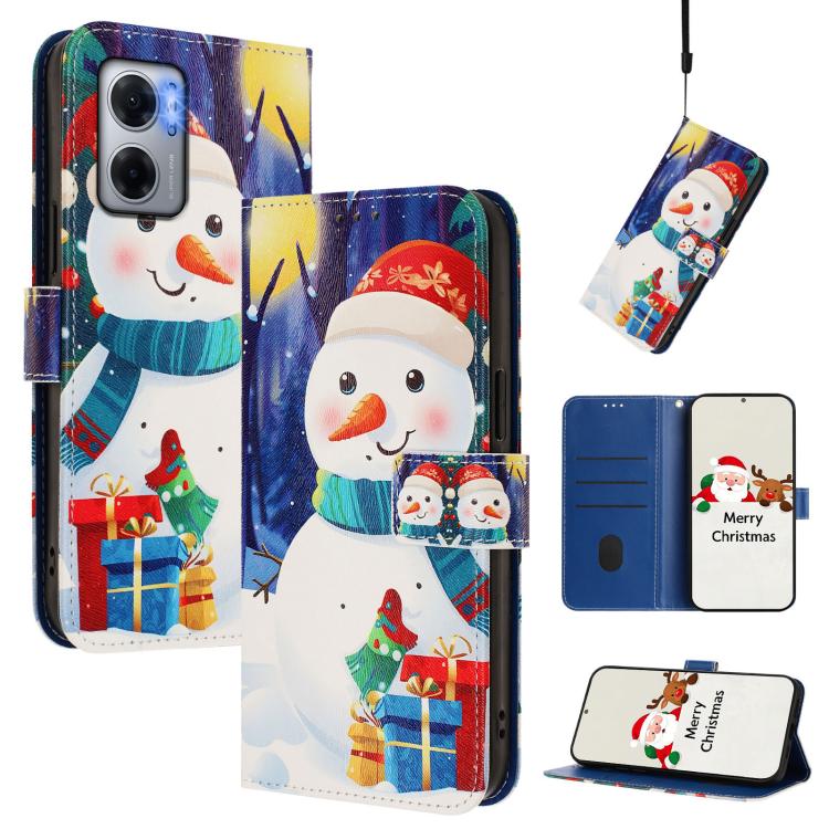 Christmas Series Buckle Leather Phone Case with Hand Strap, For Redmi A1 4G / A2 4G, For Redmi Note 12 Pro+ 5G Global, For Redmi Note 12 5G Global / Xiaomi Poco X5, For Redmi 10 5G / Note 11E 5G, For Redmi Note 11 Pro+ 5G EU                            ...