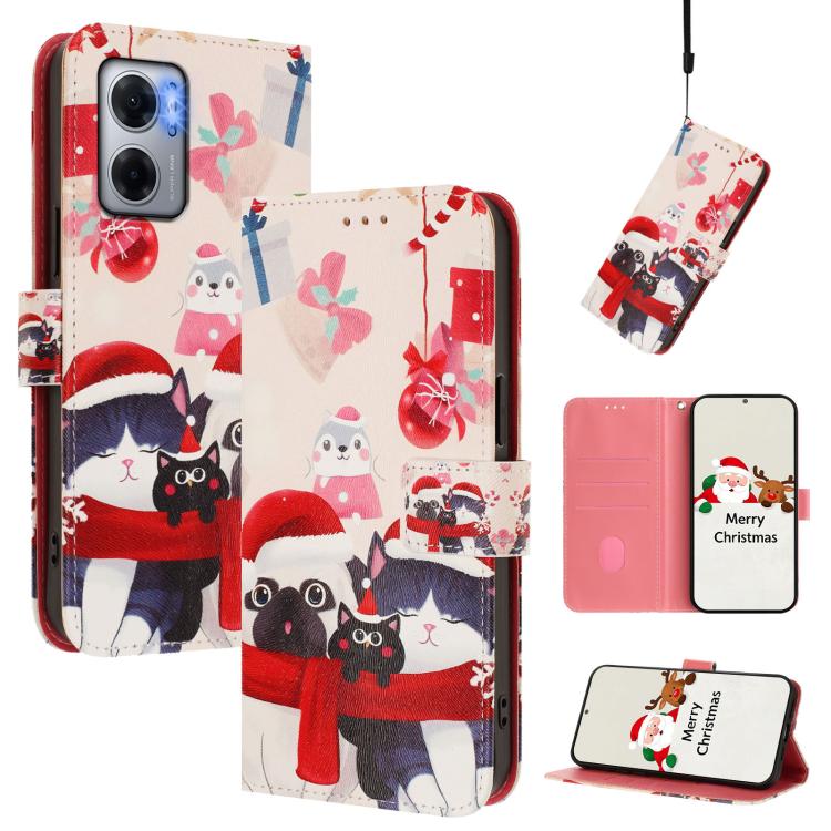 Christmas Series Buckle Leather Phone Case with Hand Strap, For Redmi A1 4G / A2 4G, For Redmi Note 12 Pro+ 5G Global, For Redmi Note 12 5G Global / Xiaomi Poco X5, For Redmi 10 5G / Note 11E 5G, For Redmi Note 11 Pro+ 5G EU                            ...