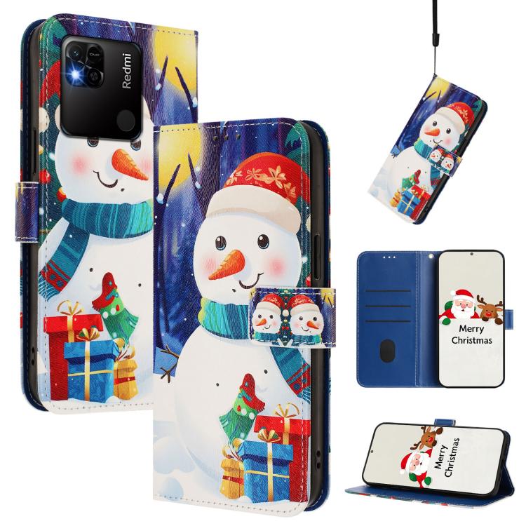 Christmas Series Buckle Leather Phone Case with Hand Strap, For Redmi A1 4G / A2 4G, For Redmi Note 12 Pro+ 5G Global, For Redmi Note 12 5G Global / Xiaomi Poco X5, For Redmi 10 5G / Note 11E 5G, For Redmi Note 11 Pro+ 5G EU                            ...