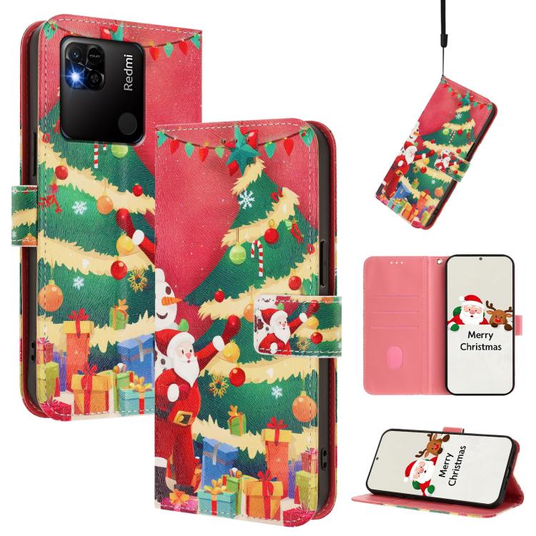 Christmas Series Buckle Leather Phone Case with Hand Strap, For Redmi A1 4G / A2 4G, For Redmi Note 12 Pro+ 5G Global, For Redmi Note 12 5G Global / Xiaomi Poco X5, For Redmi 10 5G / Note 11E 5G, For Redmi Note 11 Pro+ 5G EU                            ...