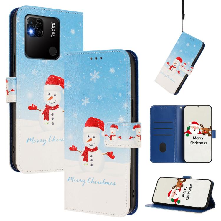 Christmas Series Buckle Leather Phone Case with Hand Strap, For Redmi A1 4G / A2 4G, For Redmi Note 12 Pro+ 5G Global, For Redmi Note 12 5G Global / Xiaomi Poco X5, For Redmi 10 5G / Note 11E 5G, For Redmi Note 11 Pro+ 5G EU                            ...