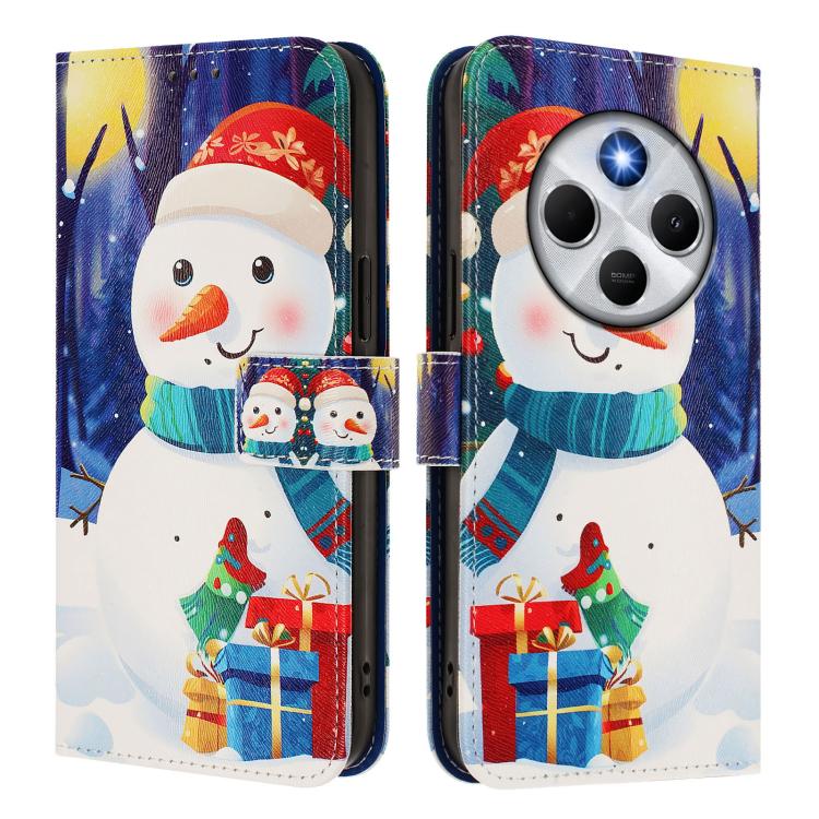 Christmas Series Buckle Leather Phone Case with Hand Strap, For Redmi 14C 4G / A4 5G / 14R 5G / A3 Pro, For Redmi K70 Ultra 5G, For Redmi A3 4G / A3x 4G, For Redmi 13C 4G / 5G / Xiaomi Poco C65 / M6, For Redmi Note 13 4G Global                         ...