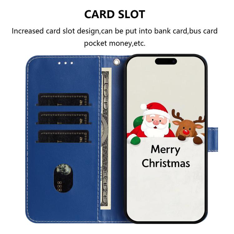 Christmas Series Buckle Leather Phone Case with Hand Strap, For Redmi 14C 4G / A4 5G / 14R 5G / A3 Pro, For Redmi K70 Ultra 5G, For Redmi A3 4G / A3x 4G, For Redmi 13C 4G / 5G / Xiaomi Poco C65 / M6, For Redmi Note 13 4G Global                         ...