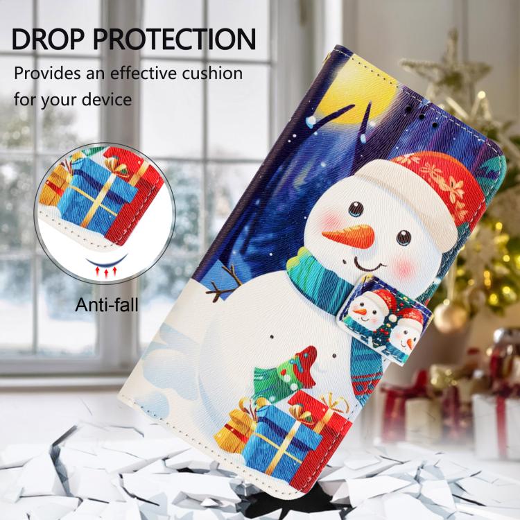 Christmas Series Buckle Leather Phone Case with Hand Strap, For Redmi 14C 4G / A4 5G / 14R 5G / A3 Pro, For Redmi K70 Ultra 5G, For Redmi A3 4G / A3x 4G, For Redmi 13C 4G / 5G / Xiaomi Poco C65 / M6, For Redmi Note 13 4G Global                         ...