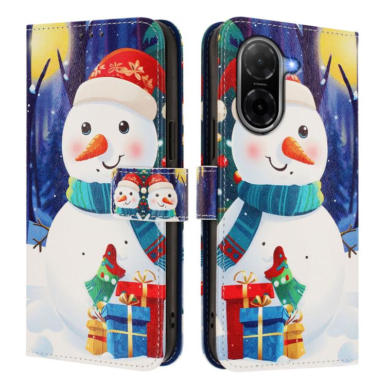 Christmas Series Buckle Leather Phone Case with Hand Strap, For Redmi A5 4G 173.3mm, For Redmi A5 4G 171.7mm / Xiaomi Poco C71, For Redmi Note 13 Pro / 14S 4G Global, For Redmi Note 14 4G 164.84mm, For Redmi Note 14 Pro 5G / Note 14 Pro+ 5G            ...