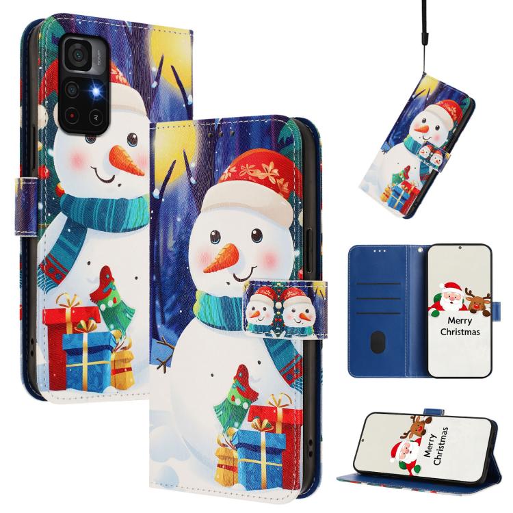 Christmas Series Buckle Leather Phone Case with Hand Strap, For Redmi A1 4G / A2 4G, For Redmi Note 12 Pro+ 5G Global, For Redmi Note 12 5G Global / Xiaomi Poco X5, For Redmi 10 5G / Note 11E 5G, For Redmi Note 11 Pro+ 5G EU                            ...
