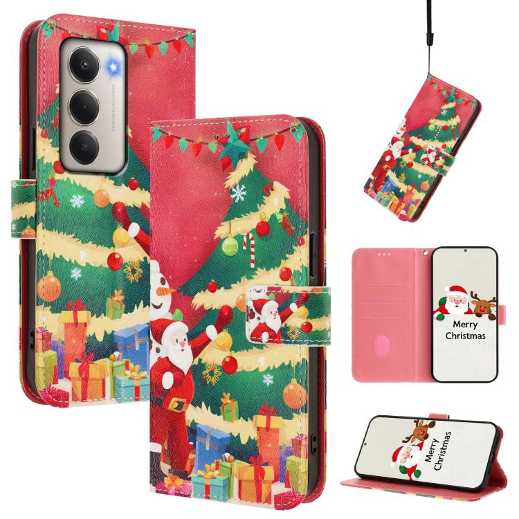 Christmas Series Buckle Leather Phone Case with Hand Strap, For Redmi Note 15 Pro+ 5G 163.3mm/Poco M8 Pro 5G, For Redmi Note 15 5G / 4G 164mm / Poco M8 5G, For Redmi 15C 5G / 4G EU 173mm / Poco C85 5G, For Xiaomi Poco M7 4G 169mm                       ...