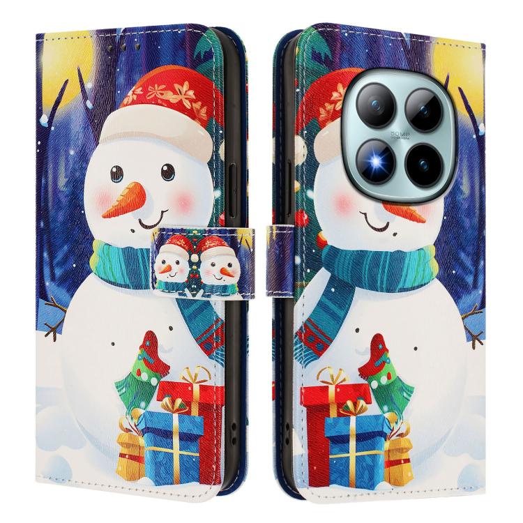 Christmas Series Buckle Leather Phone Case with Hand Strap, For Redmi Note 15 Pro+ 5G 163.3mm/Poco M8 Pro 5G, For Redmi Note 15 5G / 4G 164mm / Poco M8 5G, For Redmi 15C 5G / 4G EU 173mm / Poco C85 5G, For Xiaomi Poco M7 4G 169mm                       ...