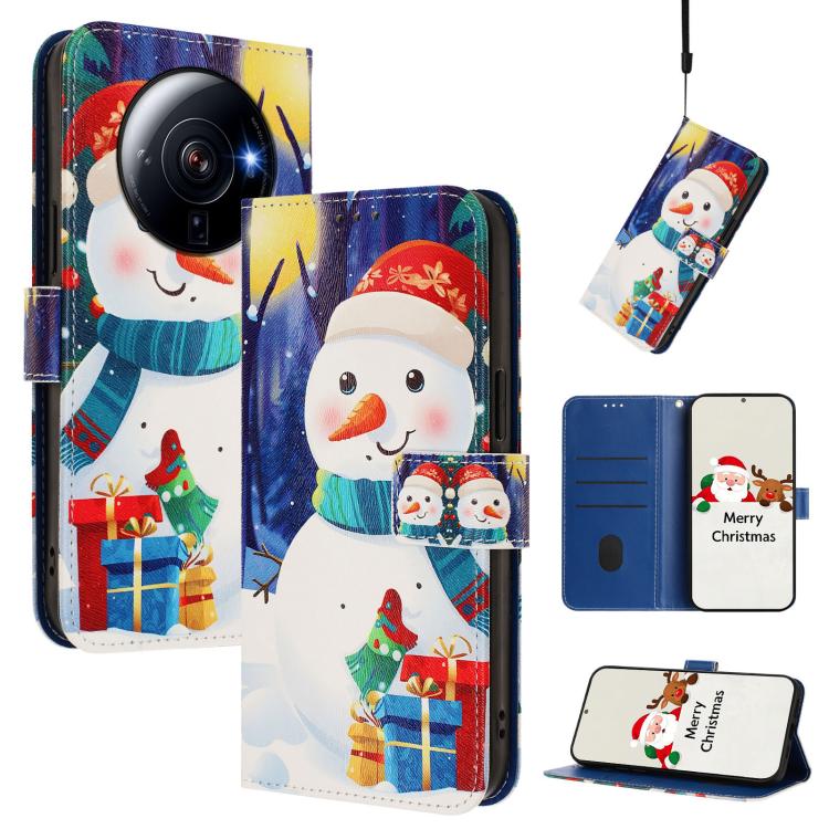 Christmas Series Buckle Leather Phone Case with Hand Strap, For Xiaomi 13 Pro 5G, For Xiaomi 13 5G, For Xiaomi 12T / 12T Pro / Redmi K50 Ultra, For Xiaomi 12S Ultra, For Xiaomi 12 Pro / 12S Pro, For Xiaomi 12 5G / 12X 5G / 12S 5G, For Xiaomi 12 Lite   ...