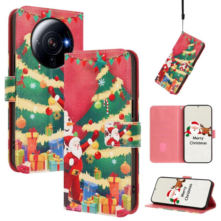 Christmas Series Buckle Leather Phone Case with Hand Strap, For Xiaomi 13 Pro 5G, For Xiaomi 13 5G, For Xiaomi 12T / 12T Pro / Redmi K50 Ultra, For Xiaomi 12S Ultra, For Xiaomi 12 Pro / 12S Pro, For Xiaomi 12 5G / 12X 5G / 12S 5G, For Xiaomi 12 Lite   ...