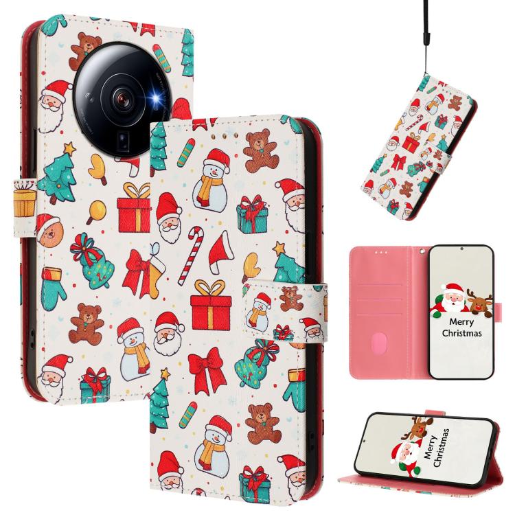 Christmas Series Buckle Leather Phone Case with Hand Strap, For Xiaomi 13 Pro 5G, For Xiaomi 13 5G, For Xiaomi 12T / 12T Pro / Redmi K50 Ultra, For Xiaomi 12S Ultra, For Xiaomi 12 Pro / 12S Pro, For Xiaomi 12 5G / 12X 5G / 12S 5G, For Xiaomi 12 Lite   ...