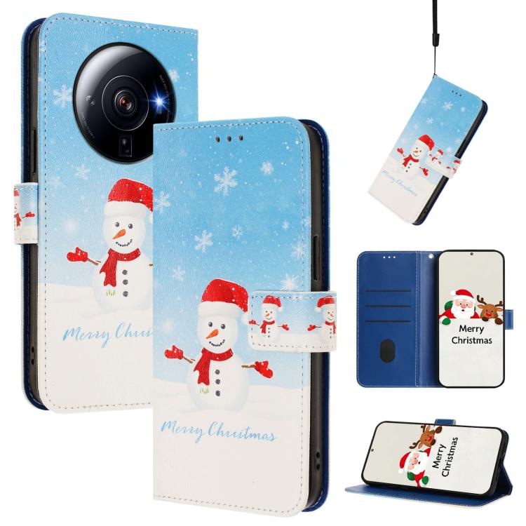 Christmas Series Buckle Leather Phone Case with Hand Strap, For Xiaomi 13 Pro 5G, For Xiaomi 13 5G, For Xiaomi 12T / 12T Pro / Redmi K50 Ultra, For Xiaomi 12S Ultra, For Xiaomi 12 Pro / 12S Pro, For Xiaomi 12 5G / 12X 5G / 12S 5G, For Xiaomi 12 Lite   ...