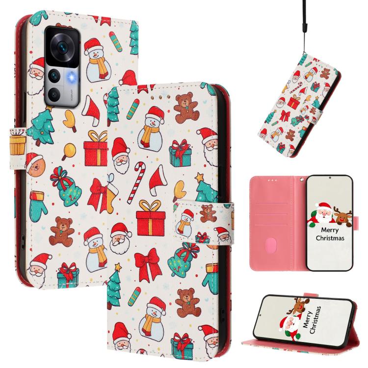 Christmas Series Buckle Leather Phone Case with Hand Strap, For Xiaomi 13 Pro 5G, For Xiaomi 13 5G, For Xiaomi 12T / 12T Pro / Redmi K50 Ultra, For Xiaomi 12S Ultra, For Xiaomi 12 Pro / 12S Pro, For Xiaomi 12 5G / 12X 5G / 12S 5G, For Xiaomi 12 Lite   ...