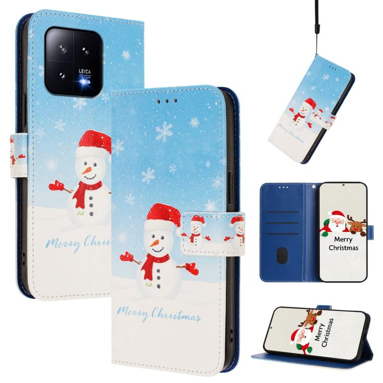 Christmas Series Buckle Leather Phone Case with Hand Strap, For Xiaomi 13 Pro 5G, For Xiaomi 13 5G, For Xiaomi 12T / 12T Pro / Redmi K50 Ultra, For Xiaomi 12S Ultra, For Xiaomi 12 Pro / 12S Pro, For Xiaomi 12 5G / 12X 5G / 12S 5G, For Xiaomi 12 Lite   ...