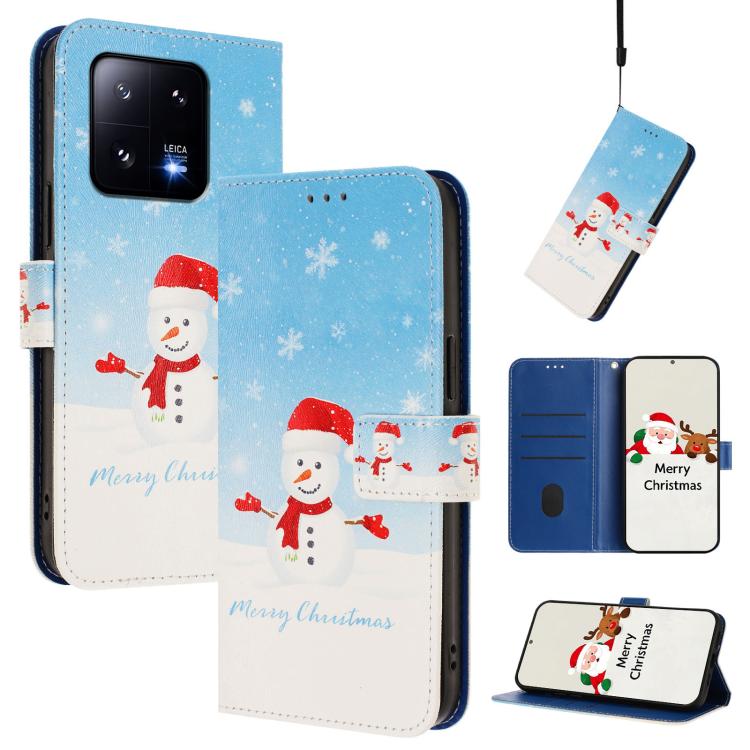 Christmas Series Buckle Leather Phone Case with Hand Strap, For Xiaomi 13 Pro 5G, For Xiaomi 13 5G, For Xiaomi 12T / 12T Pro / Redmi K50 Ultra, For Xiaomi 12S Ultra, For Xiaomi 12 Pro / 12S Pro, For Xiaomi 12 5G / 12X 5G / 12S 5G, For Xiaomi 12 Lite   ...