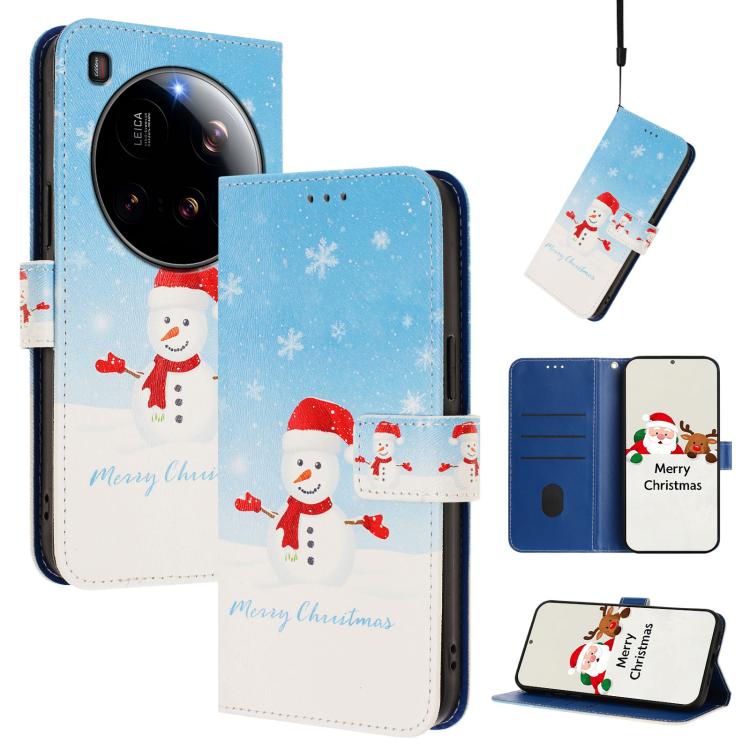 Christmas Series Buckle Leather Phone Case with Hand Strap, For Xiaomi 15T Pro 5G, For Xiaomi 15T 5G, For Xiaomi 15S Pro 5G, For Xiaomi Poco F7 / Redmi Turbo 4 Pro, For Xiaomi Poco F7 Ultra / Redmi K80 Pro, For Xiaomi Poco F7 Pro / Redmi K80           ...