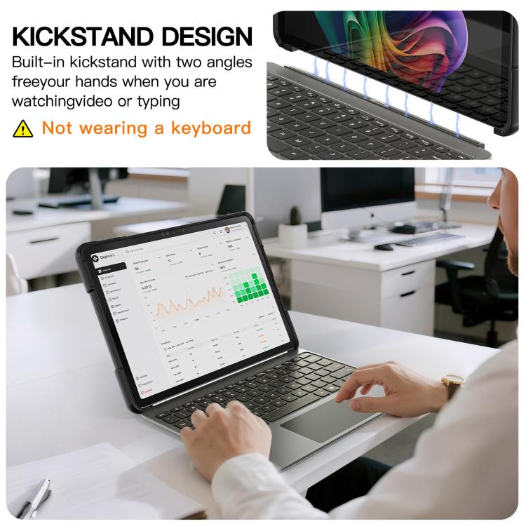 Rotatable Kickstand Grip Shockproof Tablet Case, For MicroSoft Surface Pro 12 2025