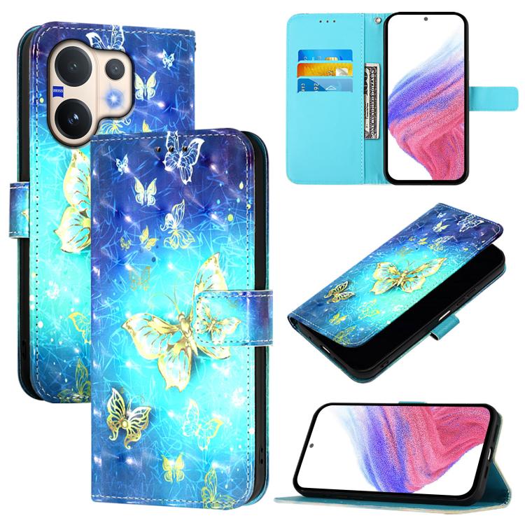 3D Painting Horizontal Flip Leather Phone Case, For vivo Y400 5G, For vivo V60 5G