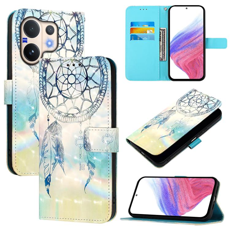 3D Painting Horizontal Flip Leather Phone Case, For vivo Y400 5G, For vivo V60 5G