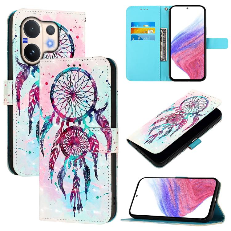 3D Painting Horizontal Flip Leather Phone Case, For vivo Y400 5G, For vivo V60 5G
